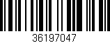 Código de barras (EAN, GTIN, SKU, ISBN): '36197047'