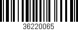 Código de barras (EAN, GTIN, SKU, ISBN): '36220065'