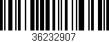 Código de barras (EAN, GTIN, SKU, ISBN): '36232907'