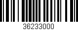 Código de barras (EAN, GTIN, SKU, ISBN): '36233000'