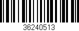 Código de barras (EAN, GTIN, SKU, ISBN): '36240513'