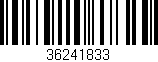 Código de barras (EAN, GTIN, SKU, ISBN): '36241833'