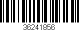 Código de barras (EAN, GTIN, SKU, ISBN): '36241856'
