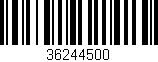 Código de barras (EAN, GTIN, SKU, ISBN): '36244500'