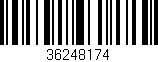 Código de barras (EAN, GTIN, SKU, ISBN): '36248174'