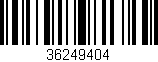 Código de barras (EAN, GTIN, SKU, ISBN): '36249404'