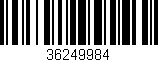Código de barras (EAN, GTIN, SKU, ISBN): '36249984'