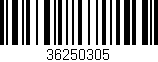 Código de barras (EAN, GTIN, SKU, ISBN): '36250305'