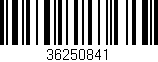 Código de barras (EAN, GTIN, SKU, ISBN): '36250841'