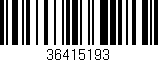 Código de barras (EAN, GTIN, SKU, ISBN): '36415193'