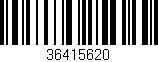 Código de barras (EAN, GTIN, SKU, ISBN): '36415620'