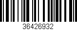 Código de barras (EAN, GTIN, SKU, ISBN): '36426932'