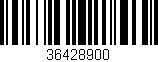 Código de barras (EAN, GTIN, SKU, ISBN): '36428900'