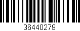 Código de barras (EAN, GTIN, SKU, ISBN): '36440279'