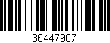 Código de barras (EAN, GTIN, SKU, ISBN): '36447907'