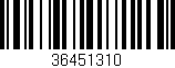 Código de barras (EAN, GTIN, SKU, ISBN): '36451310'