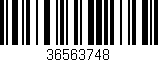 Código de barras (EAN, GTIN, SKU, ISBN): '36563748'