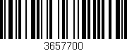 Código de barras (EAN, GTIN, SKU, ISBN): '3657700'