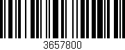 Código de barras (EAN, GTIN, SKU, ISBN): '3657800'