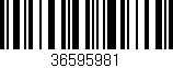 Código de barras (EAN, GTIN, SKU, ISBN): '36595981'