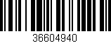 Código de barras (EAN, GTIN, SKU, ISBN): '36604940'