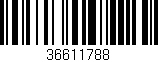 Código de barras (EAN, GTIN, SKU, ISBN): '36611788'