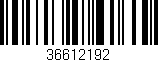 Código de barras (EAN, GTIN, SKU, ISBN): '36612192'