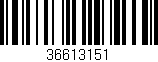 Código de barras (EAN, GTIN, SKU, ISBN): '36613151'