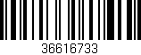 Código de barras (EAN, GTIN, SKU, ISBN): '36616733'