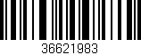 Código de barras (EAN, GTIN, SKU, ISBN): '36621983'