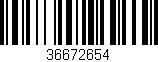Código de barras (EAN, GTIN, SKU, ISBN): '36672654'