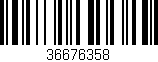 Código de barras (EAN, GTIN, SKU, ISBN): '36676358'