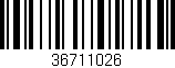 Código de barras (EAN, GTIN, SKU, ISBN): '36711026'