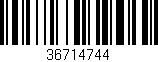 Código de barras (EAN, GTIN, SKU, ISBN): '36714744'