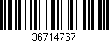 Código de barras (EAN, GTIN, SKU, ISBN): '36714767'