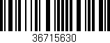 Código de barras (EAN, GTIN, SKU, ISBN): '36715630'