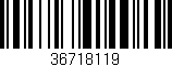 Código de barras (EAN, GTIN, SKU, ISBN): '36718119'
