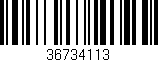 Código de barras (EAN, GTIN, SKU, ISBN): '36734113'