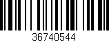 Código de barras (EAN, GTIN, SKU, ISBN): '36740544'