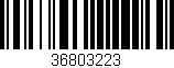 Código de barras (EAN, GTIN, SKU, ISBN): '36803223'