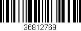 Código de barras (EAN, GTIN, SKU, ISBN): '36812769'