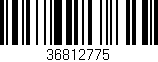 Código de barras (EAN, GTIN, SKU, ISBN): '36812775'