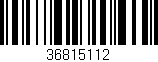 Código de barras (EAN, GTIN, SKU, ISBN): '36815112'