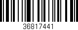 Código de barras (EAN, GTIN, SKU, ISBN): '36817441'