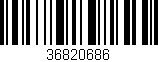 Código de barras (EAN, GTIN, SKU, ISBN): '36820686'
