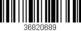 Código de barras (EAN, GTIN, SKU, ISBN): '36820689'