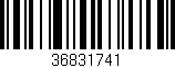 Código de barras (EAN, GTIN, SKU, ISBN): '36831741'