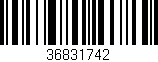 Código de barras (EAN, GTIN, SKU, ISBN): '36831742'