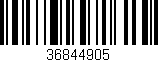 Código de barras (EAN, GTIN, SKU, ISBN): '36844905'