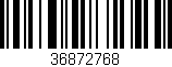 Código de barras (EAN, GTIN, SKU, ISBN): '36872768'